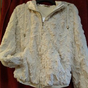 JouJou Womens Faux Fur Coat